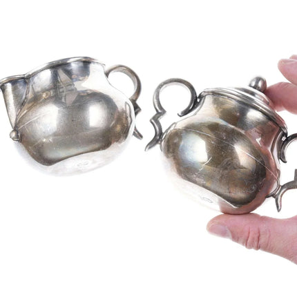 Mid Century William Spratling Sterling Creamer and Sugar - Estate Fresh Austin