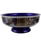 Miguel Pineda Mexican Champleve Enamel Aztec Decorated Centerpiece bowl - Estate Fresh Austin