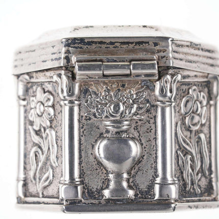 Miniature Dutch Sterling Tea Caddy Form Trinket box v - Estate Fresh Austin