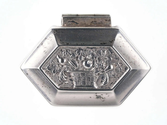 Miniature Dutch Sterling Tea Caddy Form Trinket box v - Estate Fresh Austin