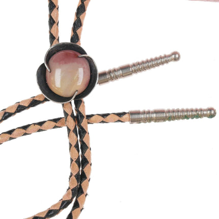 Modernist Sterling agate bolo tie - Estate Fresh Austin