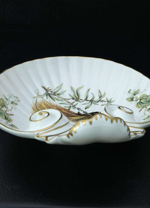 Mottahedeh Greater Bird of Paradise Coimbra Portuga Shell Shaped Dish - Estate Fresh Austin