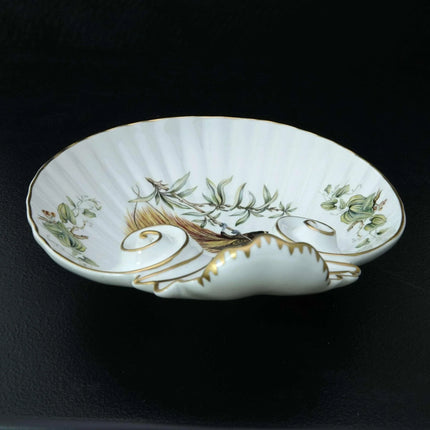 Mottahedeh Greater Bird of Paradise Coimbra Portuga Shell Shaped Dish - Estate Fresh Austin