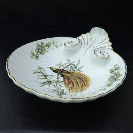 Mottahedeh Greater Bird of Paradise Coimbra Portuga Shell Shaped Dish - Estate Fresh Austin