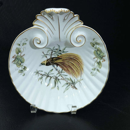 Mottahedeh Greater Bird of Paradise Coimbra Portuga Shell Shaped Dish - Estate Fresh Austin