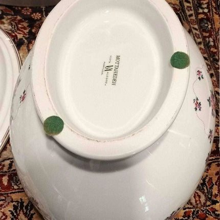 Mottahedeh Peking Rose Soup Tureen with Underplate Vista Alegre - Estate Fresh Austin