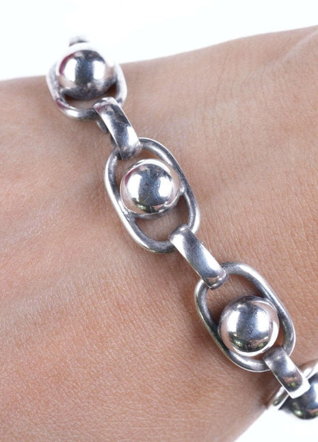 Napier Sterling Mid Century Modernist Link bracelet - Estate Fresh Austin