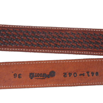 Native American Sterling silver 3/4" Ranger belt buckle set - Estate Fresh Austin