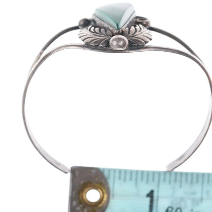 Native American Sterling/Malachite cuff bracelet - Estate Fresh Austin