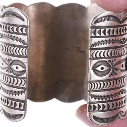 7" Navajo #8 Turquoise Silver Bracelet by Ronnie Willie - Estate Fresh Austin