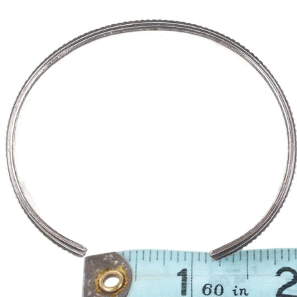 Navajo Phillip Guerro Heavy sterling cuff bracelet - Estate Fresh Austin