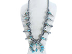 Navajo Sterling and TurquoiseSquash Blossom Necklace - Estate Fresh Austin