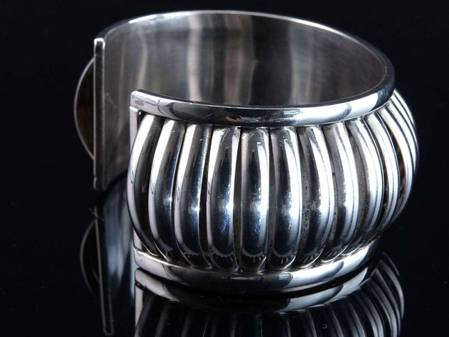 Navajo Sterling Emma Lincoln Cuff Bracelet - Estate Fresh Austin