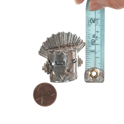 Navajo Sterling Kachina Head pendant for Golden Eagle Trading Company - Estate Fresh Austin