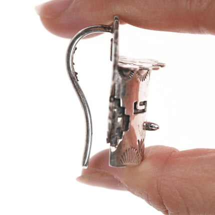 Navajo Sterling Kachina Head pendant for Golden Eagle Trading Company - Estate Fresh Austin