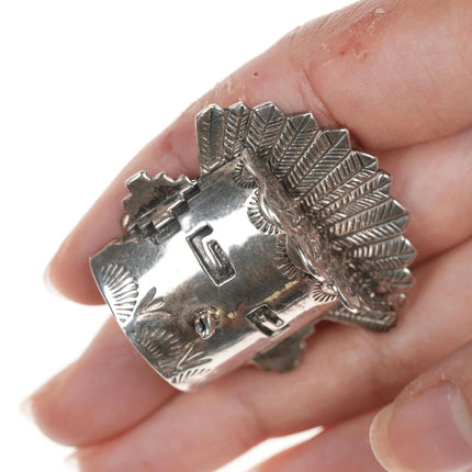 Navajo Sterling Kachina Head pendant for Golden Eagle Trading Company - Estate Fresh Austin