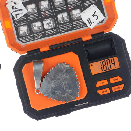 Nelson Morgan Navajo sterling Needlepoint turquoise Kokopelli shadowbox pendant - Estate Fresh Austin