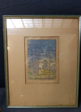 Newcomb College Henrietta Davidson Bailey "Pines in Louisiana" 1920's Arts and C - Estate Fresh Austin