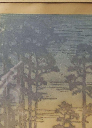 Newcomb College Henrietta Davidson Bailey "Pines in Louisiana" 1920's Arts and C - Estate Fresh Austin