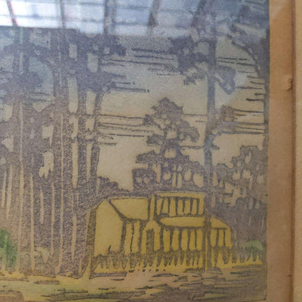 Newcomb College Henrietta Davidson Bailey "Pines in Louisiana" 1920's Arts and C - Estate Fresh Austin