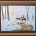 Noeline Harris (1923-2011) Austin Texas Hill Country Landscape Cowboy with Cattl - Estate Fresh Austin