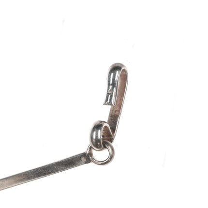 Nora Nelson Navajo Sterling and turquoise pendant necklace - Estate Fresh Austin