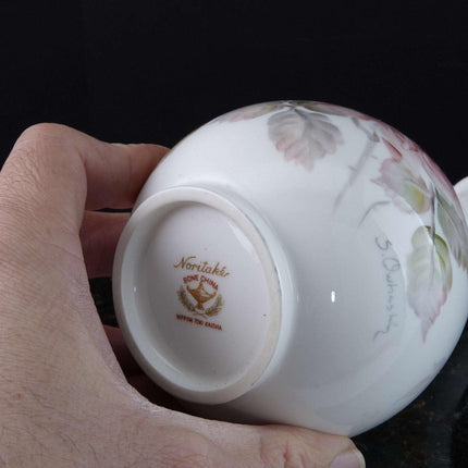 Noritake Nippon Toki Kaisha Hand Painted Artist Signed Vase 7" - Estate Fresh Austin