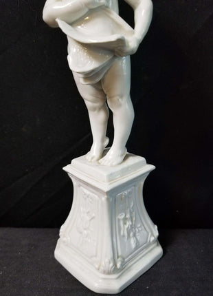 Nymphemburg Blanc de Chine Singing Cherub Not Four Seasons 8.5" tall 18th to 19 - Estate Fresh Austin