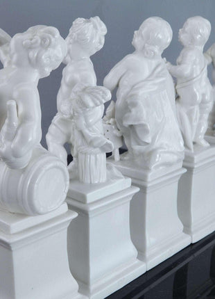 Nymphenburg Blanc de Chine Allegorical Figure Set - Estate Fresh Austin