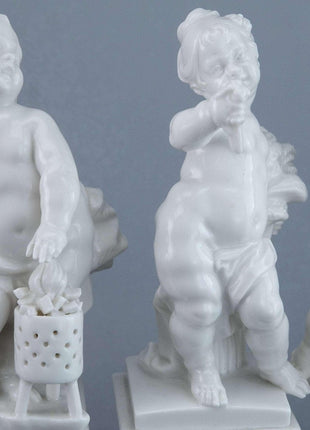 Nymphenburg Blanc de Chine Allegorical Figure Set - Estate Fresh Austin