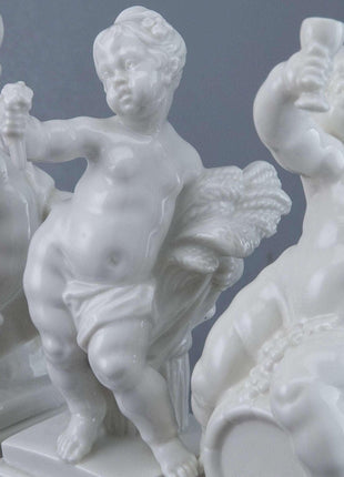 Nymphenburg Blanc de Chine Allegorical Figure Set - Estate Fresh Austin