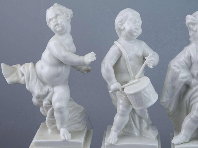 Nymphenburg Blanc de Chine Allegorical Figure Set - Estate Fresh Austin