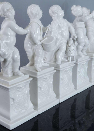 Nymphenburg Blanc de Chine Allegorical Figure Set - Estate Fresh Austin