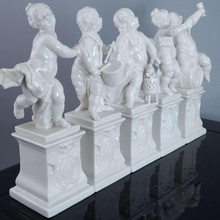 Nymphenburg Blanc de Chine Allegorical Figure Set - Estate Fresh Austin