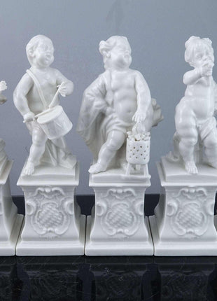 Nymphenburg Blanc de Chine Allegorical Figure Set - Estate Fresh Austin