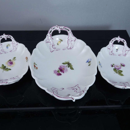 Nymphenburg Hand Painted Bon Bon Dish Set - Estate Fresh Austin