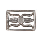 Old Sandcast Native American Turquoise/sterling belt buckle - Estate Fresh Austin