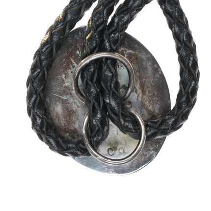 OO Vintage Sterling and Charoite bolo tie - Estate Fresh Austin