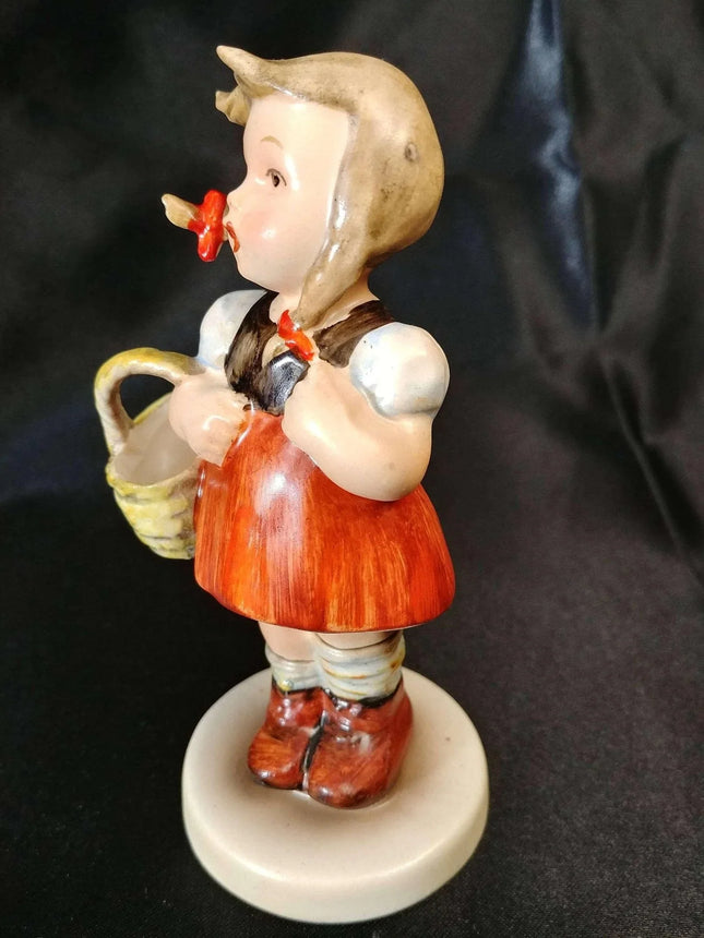 Original 1950's Hummel Full Bee #96 Little Shopper TMK1 No Mark Glossy - Estate Fresh Austin