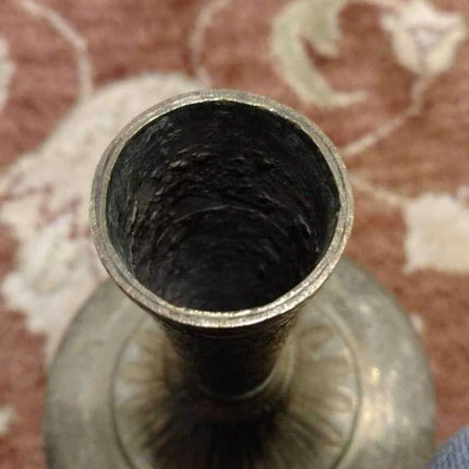 Ornate Antique Hand Engraved Brass Hookah Base Early 19th Century Hand Made Bras - Estate Fresh Austin