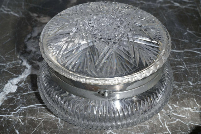Pairpoint Oversized Brilliant Period Cut Glass Casket Jewelry box - Estate Fresh Austin