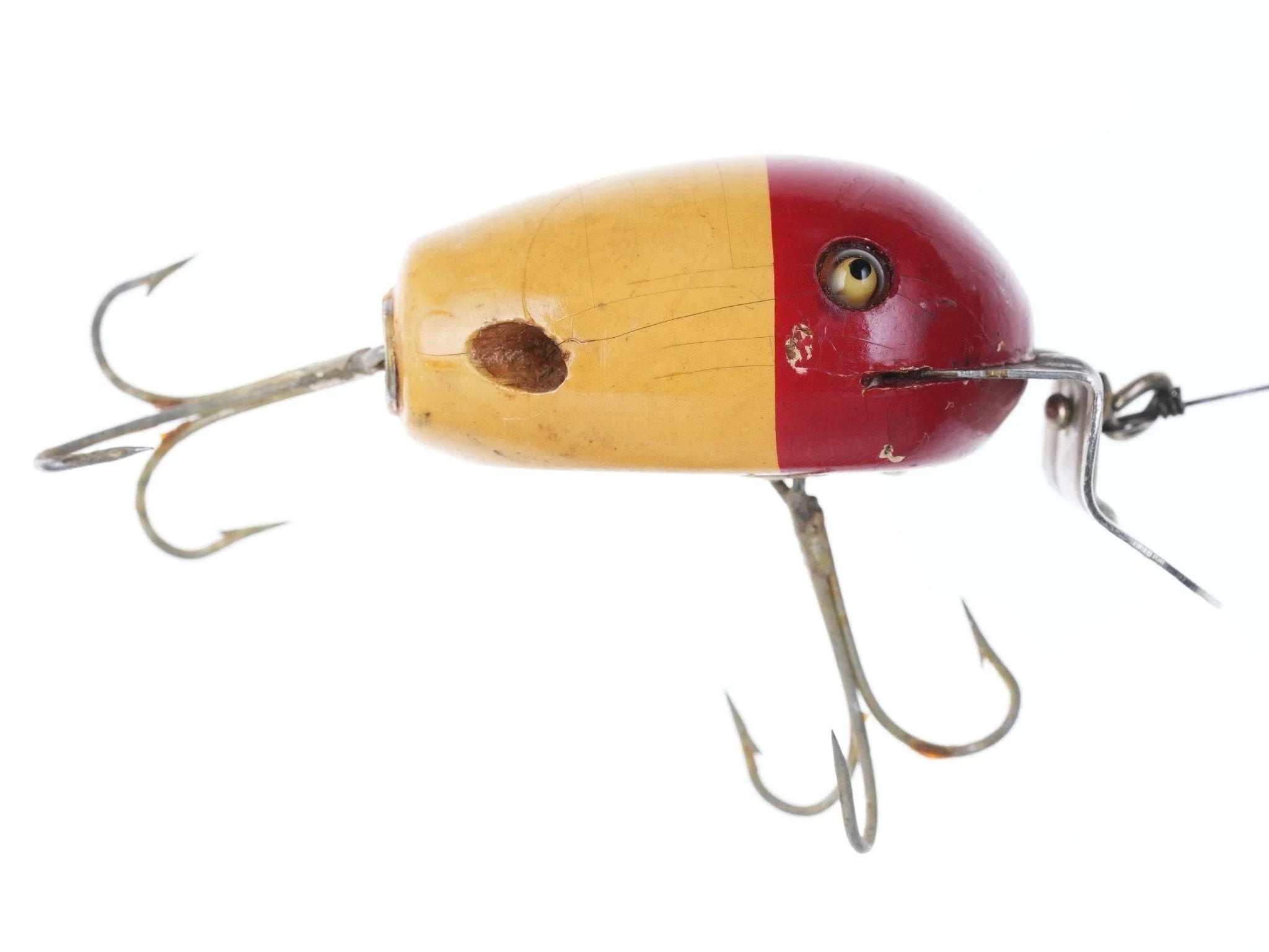 Pat 1920 Creek Chub Dingbat Glass Eyes wood fishing lure Pat 1920 Creek Chub Dingbat Glass Eyes wood fishing lure