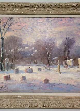 Paul Burkle Texas winter landscape of Cemetary - Estate Fresh Austin