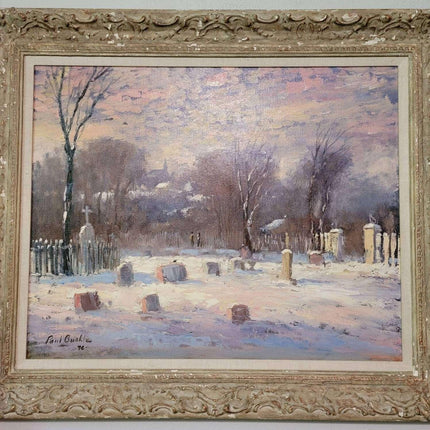 Paul Burkle Texas winter landscape of Cemetary - Estate Fresh Austin