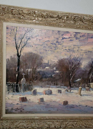 Paul Burkle Texas winter landscape of Cemetary - Estate Fresh Austin