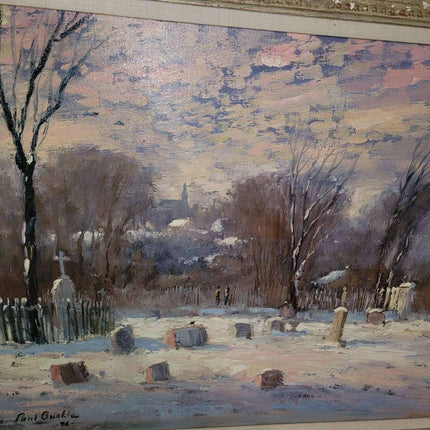 Paul Burkle Texas winter landscape of Cemetary - Estate Fresh Austin