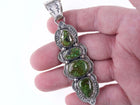 Paul Livingston Navajo Sterling and Sonoran Gold turquoise pendant - Estate Fresh Austin
