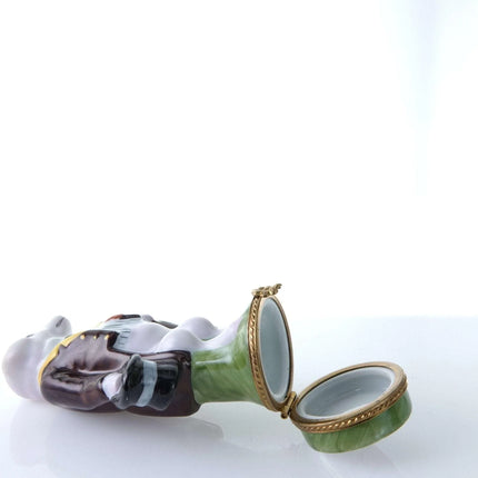 Peint Main Limoges Gentleman Pig Trinket Box Hand Painted - Estate Fresh Austin