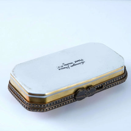 Peint Main Limoges Trinket Box Hand Painted - Estate Fresh Austin