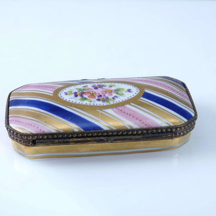 Peint Main Limoges Trinket Box Hand Painted - Estate Fresh Austin